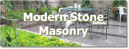 Toronto landscaping; modern stone masonry by AMG Landscaping